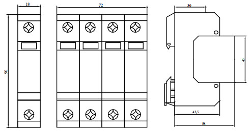 PB-40-320(1P，2PIII级交流电源浪涌保护器)